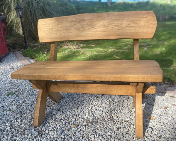 The Classic Oak Bench from The Rustic Company